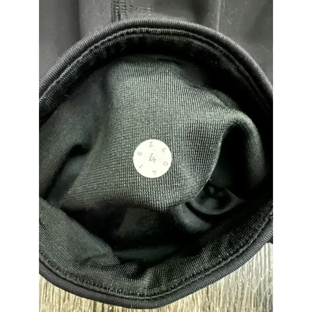 Lululemon Bandha Crop Leggings Women’s Size 4 Black Athleisure Minimalist